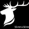 Triigitav helkur hirv 1 tk 50x55 mm