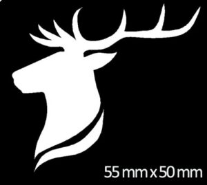 Triigitav helkur hirv 1 tk 50x55 mm
