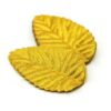 Riidest lehed  pikkus 5,5 cm, 10 tk kuldne