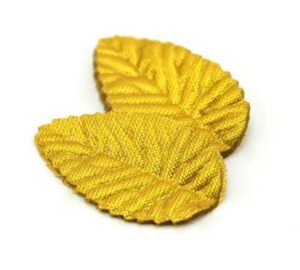 Riidest lehed  pikkus 5,5 cm, 10 tk kuldne
