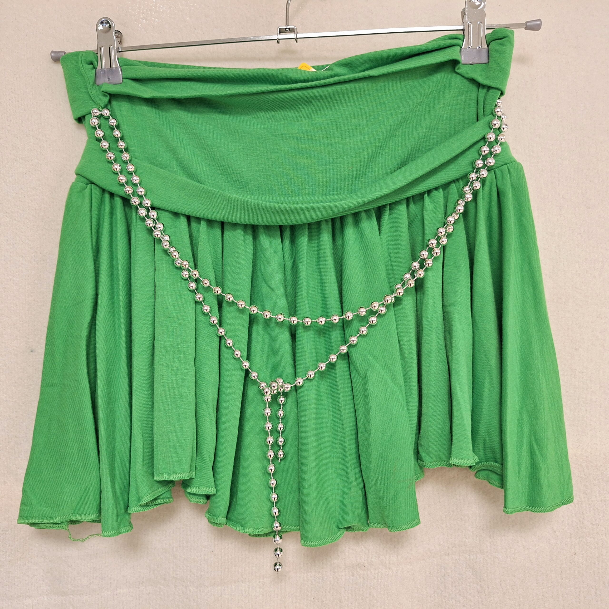 Kauni langemisega pärlkaunistusega seelik one size S/M/L suurusele (roheline või pruun) - Pilt 3