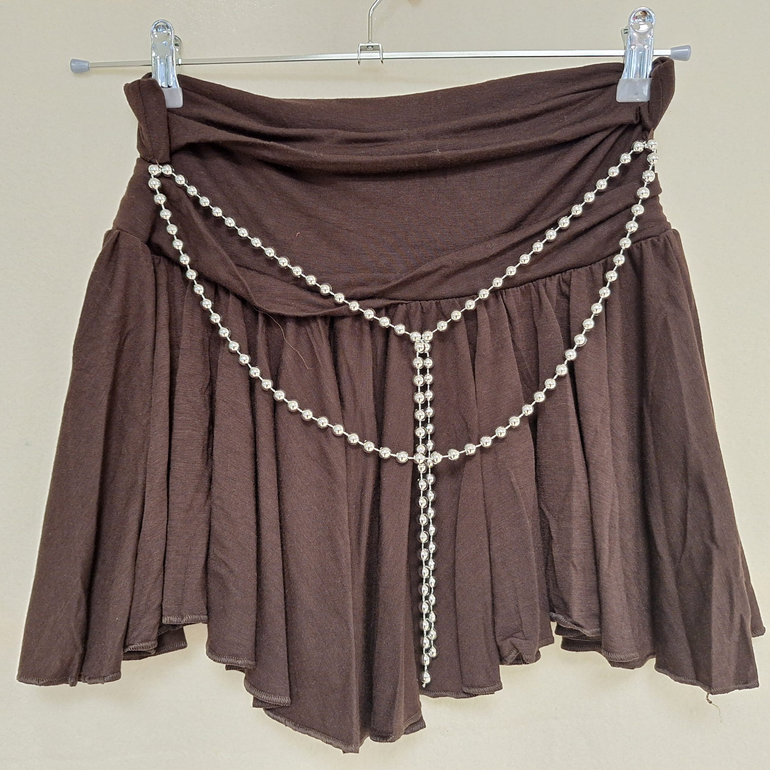 Kauni langemisega pärlkaunistusega seelik one size S/M/L suurusele (roheline või pruun) - Pilt 2