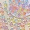 Akrüülpärlid Südamed 0,9 cm 50 tk pakis