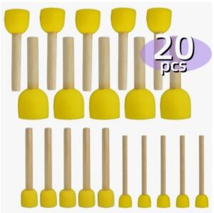 Joonistamise svammid 20 tk 4 suurust (svamm-pintsel)