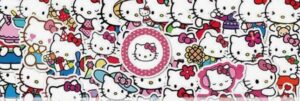 Kleebised 20 tk Hello Kitty suurus ca 5 cm
