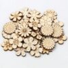 Puidust lillede mix 50 tk pakis 2 cm ja 2,5 cm