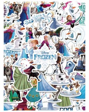 Kleebised Frozen 50 tk suurus ca 5 cm