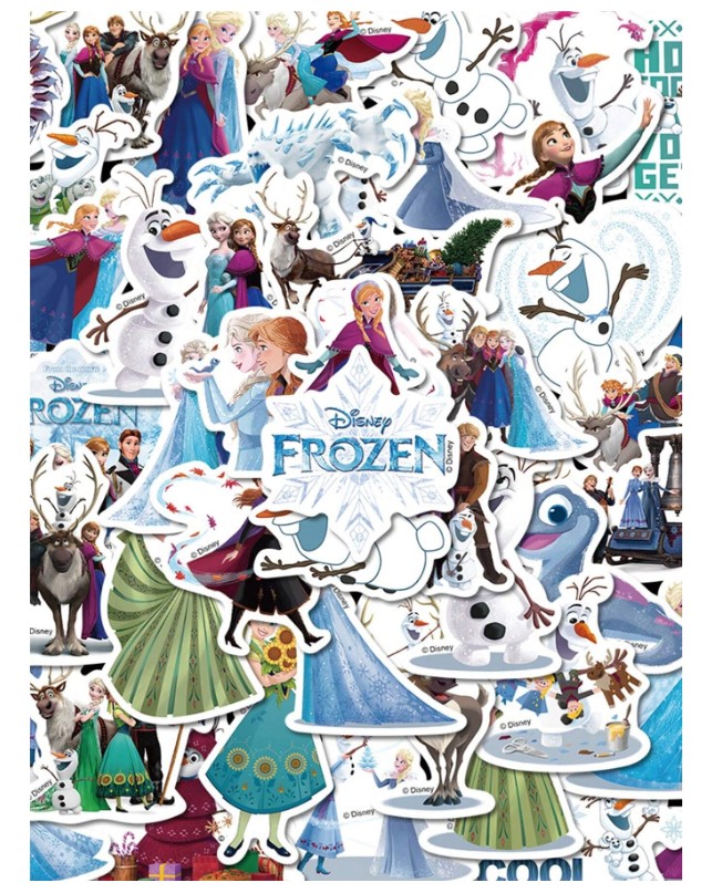 Kleebised Frozen 50 tk suurus ca 5 cm