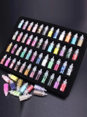 Mini glitterpurgid 48 tk