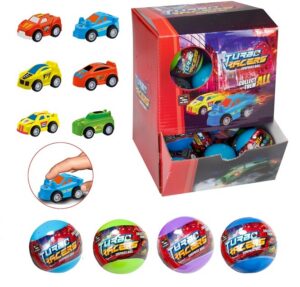 Turbo Racers auto üllatusmuna 5cm (tagasitõmbe mootoriga)