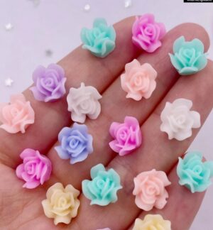 Akrüül roosid mix  ca 10 mm, 50 tk