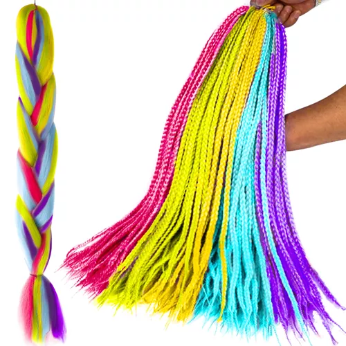 Kanekalon /tehispats/ 60 cm 50 g 4 värvi