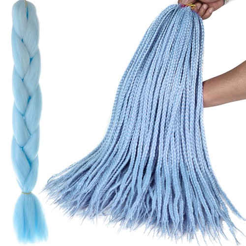 Kanekalon /tehispats/ 60 cm 50 g helesinine