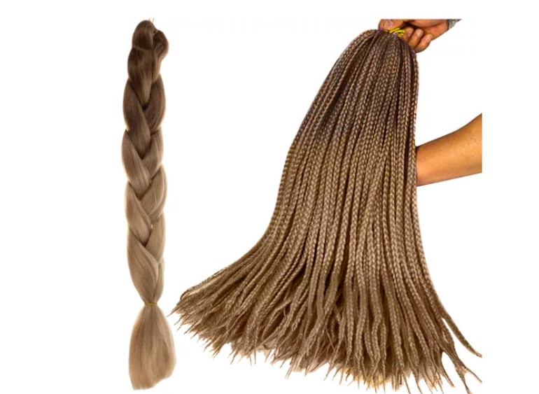 Kanekalon /tehispats/ 60 cm 50 g helepruun