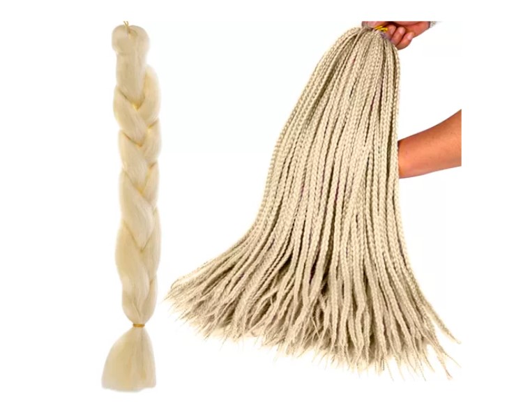 Kanekalon /tehispats/ 60 cm 50 g blond
