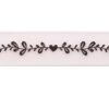 Tekstuur riba lehed ja süda 15x3 cm