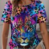 T-särk Kirju Leopard