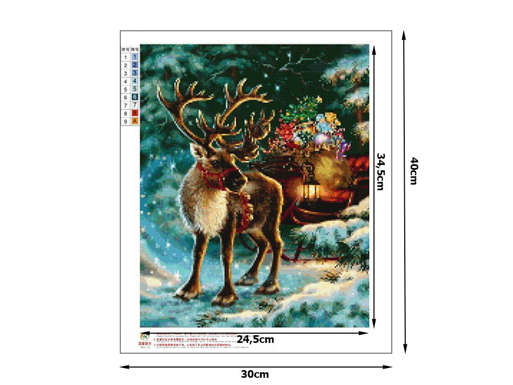 Teemantmaal 30x40 cm Hirv - Pilt 2