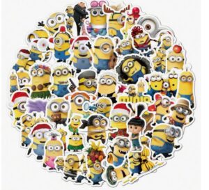 Kleebised ca 5x6 cm  Minions (Käsilased)