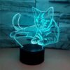 LED öölamp Kass (mitmevärviline)