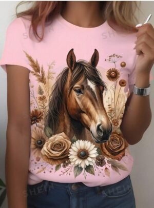 T-särk Hobune suurus S,  M, L ja XL