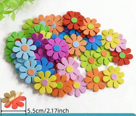 Pehmed kleebised Lilled ca 40 tk