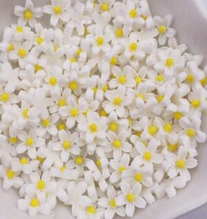 Akrüülist kaunistused lilled mix ca 100 tk 8 mm