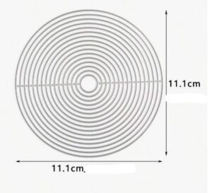 Lõiketera raamid/kettad 11 tk suurim 11 cm