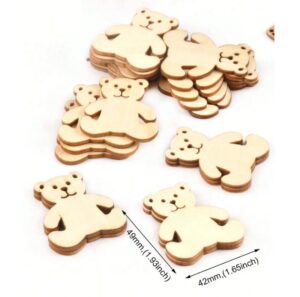 Puidust karud ca 5x4 cm 10 tk