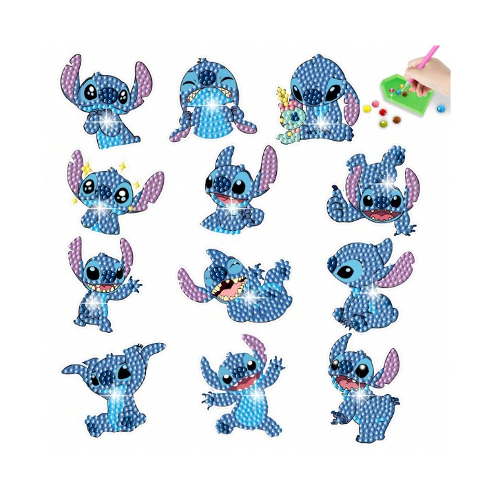 Teemantmaalide/ kleebiste komplekt Stitch