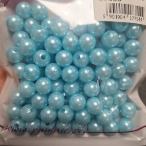 Akrüülpärlid 10 mm ca90 tk helesinised