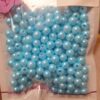 Akrüülpärlid 8 mm ca 150 tk helesinised
