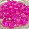 Akrüülpärlid teemanti kuju 15 mm fuksia ca 27 tk pakis