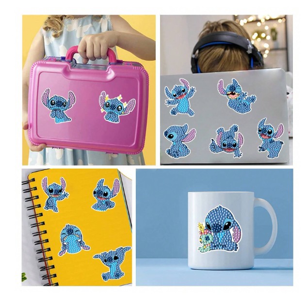 Teemantmaalide/ kleebiste komplekt Stitch - Pilt 3