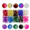 Mõralised klaaspärlid 150 tk värvide mix karbis suurus 8 mm! 1