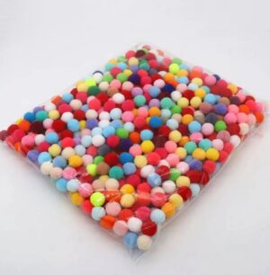 Pom-pom pallid ca 300 tk 0,8 cm