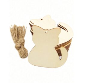 Puidust kassid 20 tk ca 10x8,7 cm