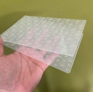 Tekstuurplaat 17,5x12,5 cm lilled