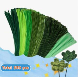 Karvane meisterdamise traat MEGA PAKK mix 350 tk pakis (5 rohelist tooni)