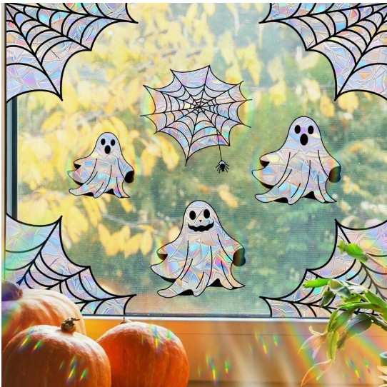 Aknakleebis (liimivaba) Halloween A4 suurusel alusel