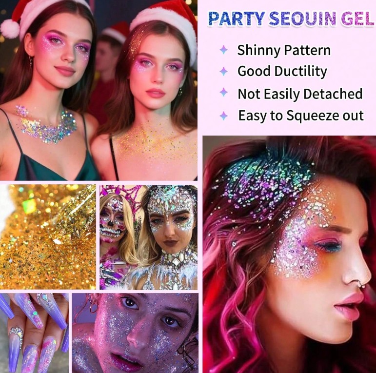 Keha glitter 10 tuubi - Pilt 3