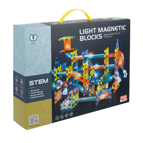 Magnetilised ehitusklotsid 110 detaili LED avlgusega - Pilt 4