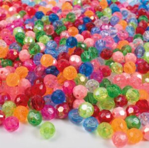 Tahulised pärlid plastik