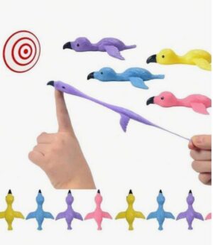 Kummist lennutatav flamingo 1 tk